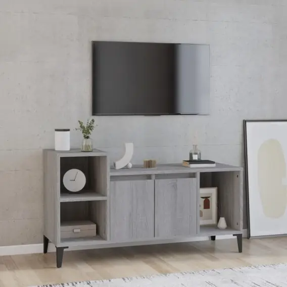 Zamów dziś Szafka pod telewizor, szary dąb sonoma, 100x35x55 cm Lumarko! - Hurtownia wielobranżowa Lumarko